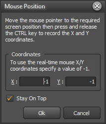 Mouse Position window